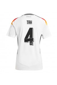 Fotbalové Dres Německo Jonathan Tah #4 Dámské Domácí Oblečení ME 2024 Krátký Rukáv